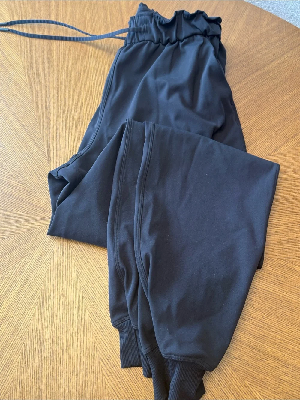 Lululemon Black Drawstring Waist Joggers